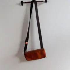 イルビゾンテ　ブラウンレザーショルダーバッグのサムネイル