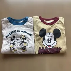 ミッキーTシャツ　2枚セット　90のサムネイル