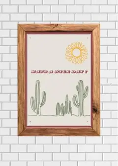 サボテン イラストポスター