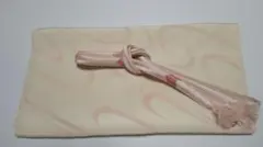 ピンクの帯揚げ、帯締めのセット つ292
