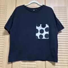ユニクロ　マリメッコ　コラボTシャツ　黒　L UNIQLO Marimekko