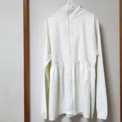 coca UVカット ギャザーパーカー ivory