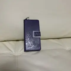 MOTO G31スマホケース 紫 ストラップホール付き