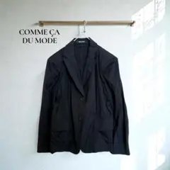 コムサデモード テーラードジャケット 【9】 ブラック　黒　ビジネスb735
