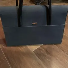 GUCCI ネイビー キャンバス ハンドバッグ