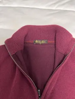 【極美品】Loro Piana カシミヤ ワインレッド 高級ニット Lサイズのサムネイル