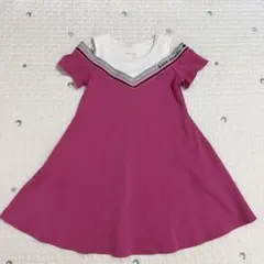 Kate Spade New York ロゴ半袖ワンピースオフショルダー 110
