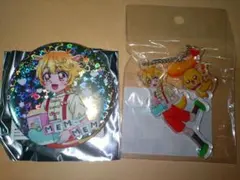 メンメン　アクリルチャーム　缶バッジ　映画デリシャスパーティ♡プリキュア
