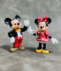 美品 Disney ミッキーマウス ミニーマウス フィギュアのサムネイル