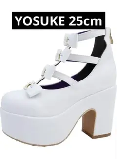 YOSUKE 靴 白 25cm