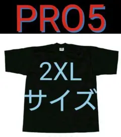 黒 2XL 新品 PRO5 プロファイブ 無地 Tシャツ ブラック ビッグサイズ
