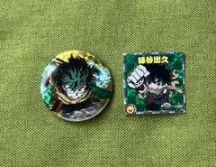 【限定】コジマ×僕のヒーローアカデミア　非売品　緑谷出久　デク　缶バッジ　シール