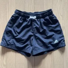 キッズ ボトムス アデイダス 150 短パン ショートパンツ 黒 ランニング