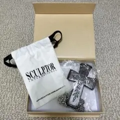 SCULPTOR クロスストラップウォレット　スカルプター 灰茶