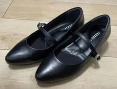 黒パンプス　22.5
