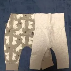 【美品】MOOMIN 北欧デザイン ベビー パンツ 2枚セット 50-62cm