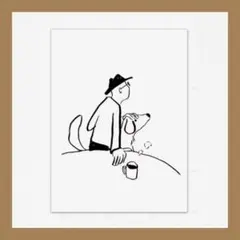 P226アートポスター ミッドセンチュリー インテリア モダン シンプル 犬