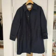 nano universe ステンカラーコート ネイビー