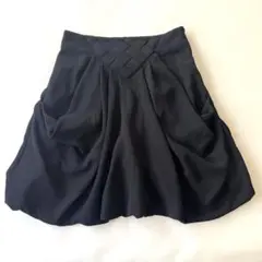 【美品】デシグアル バルーンスカート　ドレープ　スカート　黒　Mのサムネイル