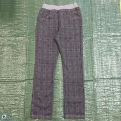 ロングパンツ グレーチェック 130