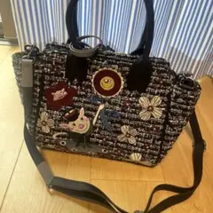 アルベロベロ 新品 牛革ハンド刺繍 ビーズ トートバッグ - メルカリ