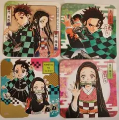 【鬼滅の刃】原画 アートコースター 4枚セット