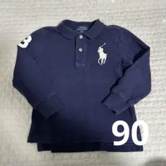 ポロラルフローレン　ネイビー ビックポニーポロシャツ 2T 90
