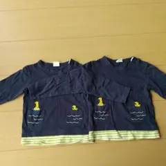 simple free 長袖Tシャツ二枚 90cm