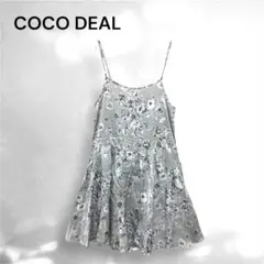 COCO DEAL ココディール 花柄 キャミワンピ モノトーン M フェミニン
