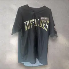 オリックス　BUFFALOES 大人用　ユニフォーム 黒 半袖