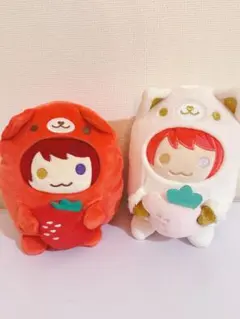 すとぷり　莉犬くん　あにまるぬいぐるみ　赤白set⭐︎美品