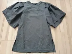 PLST プラステ　半袖Tシャツ　ファブリックコンビフレアスリーブTシャツのサムネイル