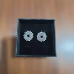 花形クリスタル風シルバー925