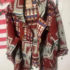 GROVE BOX 幾何学模様ウールジャケット M