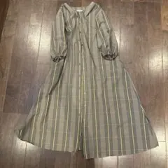 le coeur blanc チェック柄シャツワンピースのサムネイル
