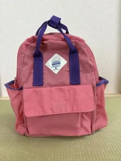 Ampersandピンクナイロンバックフロントポケット付き 子供用(2.3歳用)