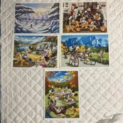 読売新聞　ディズニー　キャラクター　アートコレクション　秋冬セット