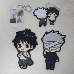 呪術廻戦0　乙骨憂太　五条悟　アクリルキーホルダー　ラバーストラップ　ワッペン