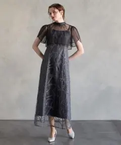 aimer ancheビッグリボンブラウス×リボン刺繍チュールキャミソールワンピのサムネイル