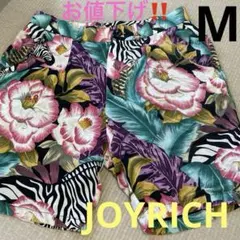 ジョイリッチ 花柄ショートパンツ ハーフパンツ レーヨン100% ゼブラ柄のサムネイル