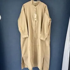 新品　スタジオクリップ　バンドカラーシャツワンピース