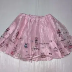 140★メゾピアノ★着せ替え人形刺繍！チュールスカート★