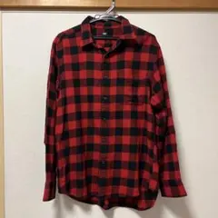 UNIQLO 赤黒チェック ネルシャツ Lサイズ