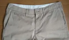 【断捨離値引き早い者勝ち】無印ベージュ コットン チノパン