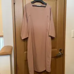 ミルクティー　授乳服　マタニティ　ワンピース　膝丈