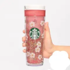 カラーチェンジ　スターバックス 桜の花柄タンブラー