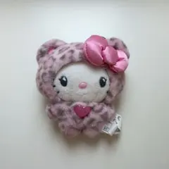 サンリオ キティ ギャルクマ ヒョウ柄 ピンク キーホルダー 正規品