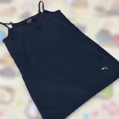 PUMA ブラトップ ブラック ゴールドロゴ Mサイズ　カップ付きのサムネイル
