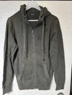 ZARA MAN オリーブグリーン パーカー