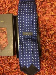 Paul Smith ネクタイ ネイビー チェック柄 箱付き